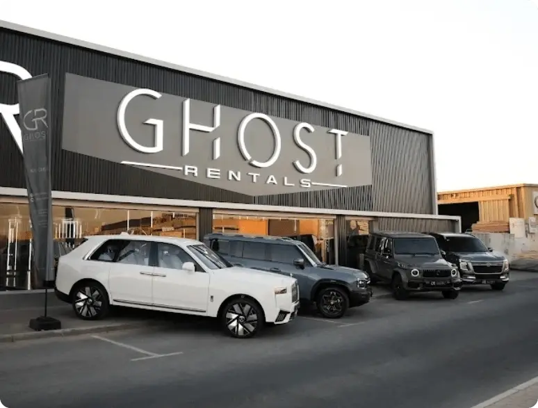 Luxury car rental services in Dubai by Ghost Rentals