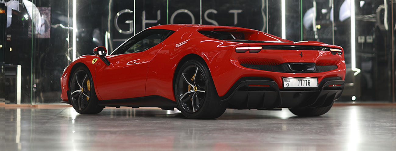 Rent Ferrari supercar Dubai - 296 GTB available for hire with premium luxury car rental services in UAE