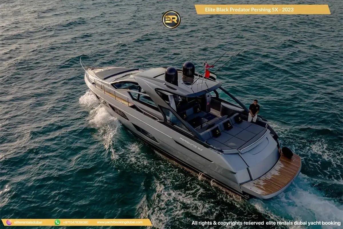 Black Pershing Rental Dubai Price Packages Find affordable prices for Black Pershing yacht rental in Dubai