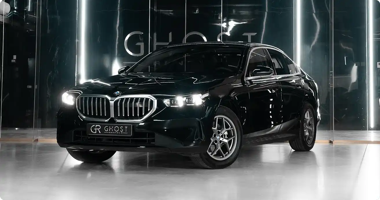 BMW 520i Rental Dubai - From AED 699/day | Premium Car Hire BMW 5 Series rental Dubai - Rent BMW 520i M black luxury sedan with affordable daily rates in UAE