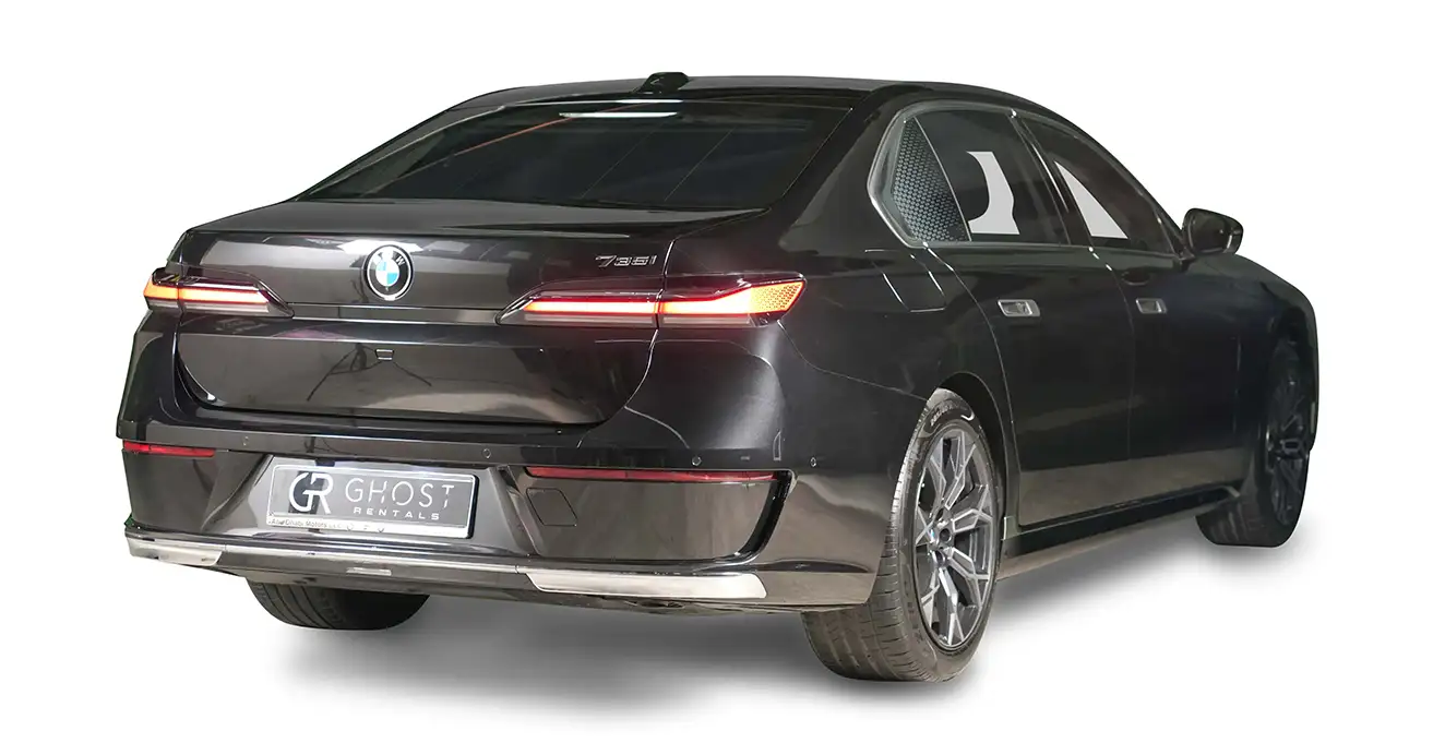 Executive car rental Dubai BMW 735i - Premium luxury sedan for business meetings and events