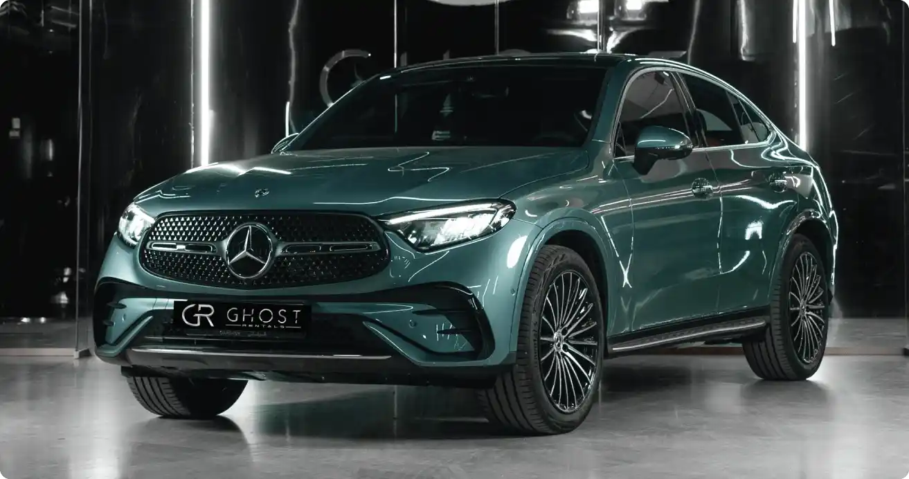 Mercedes GLC 200 hire Dubai - Premium SUV rental with chauffeur service and competitive daily prices