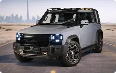 JETOUR T2 rental parked on scenic desert road, ready for adventure