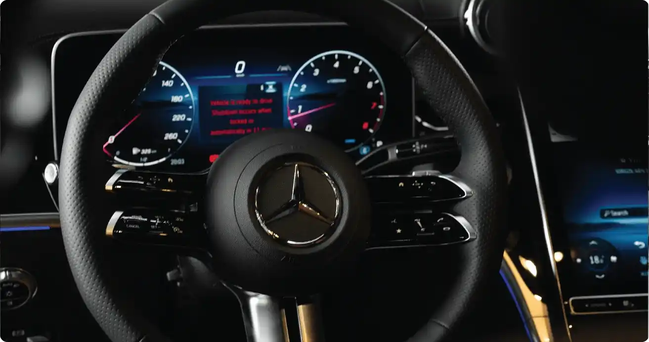 Luxury SUV rental Dubai - Mercedes GLC 200 with professional chauffeur service and competitive pricing