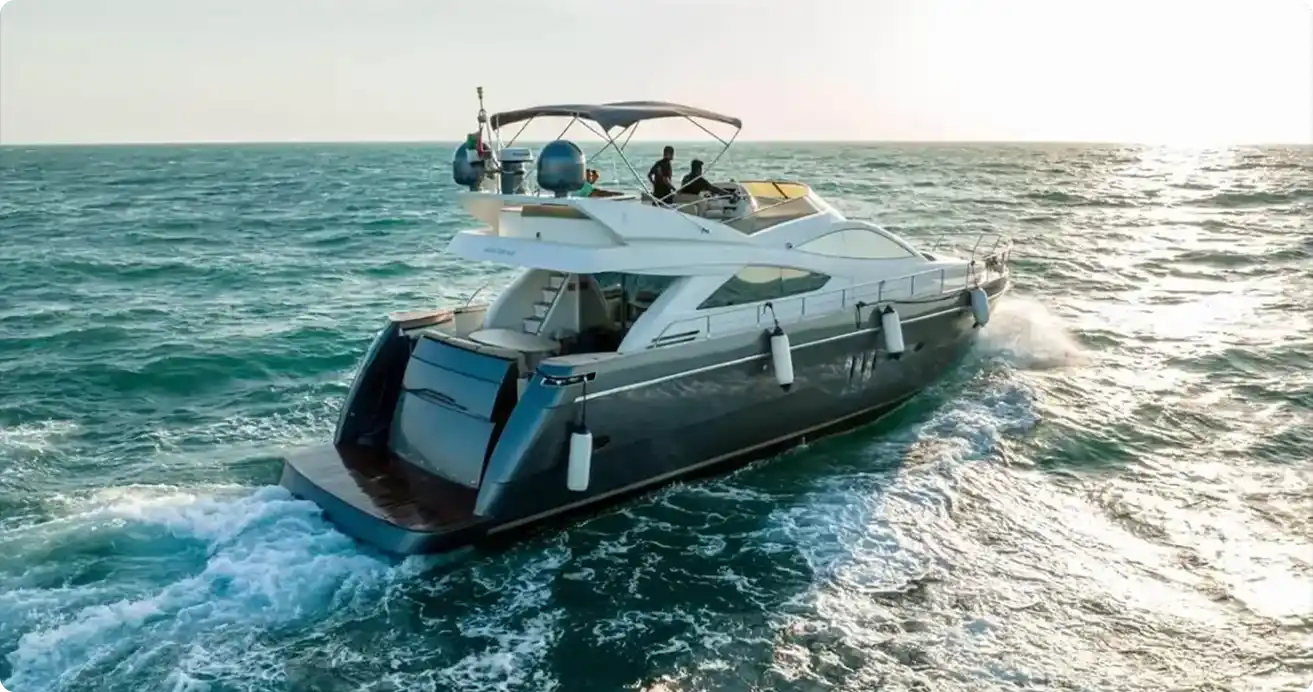 70 ft Yacht Rental Dubai for Parties Host parties with a 70 ft yacht rental in Dubai for 33 guests