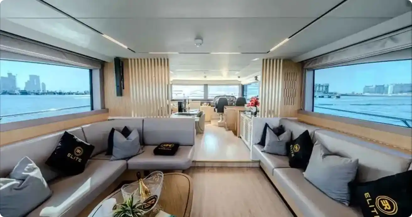 Enjoy Montclaire X70 yacht in Dubai starting at 2500 AED per hour