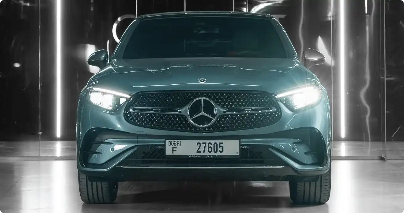 Affordable Mercedes GLC rental Dubai - Daily SUV hire with flexible short-term options and airport delivery