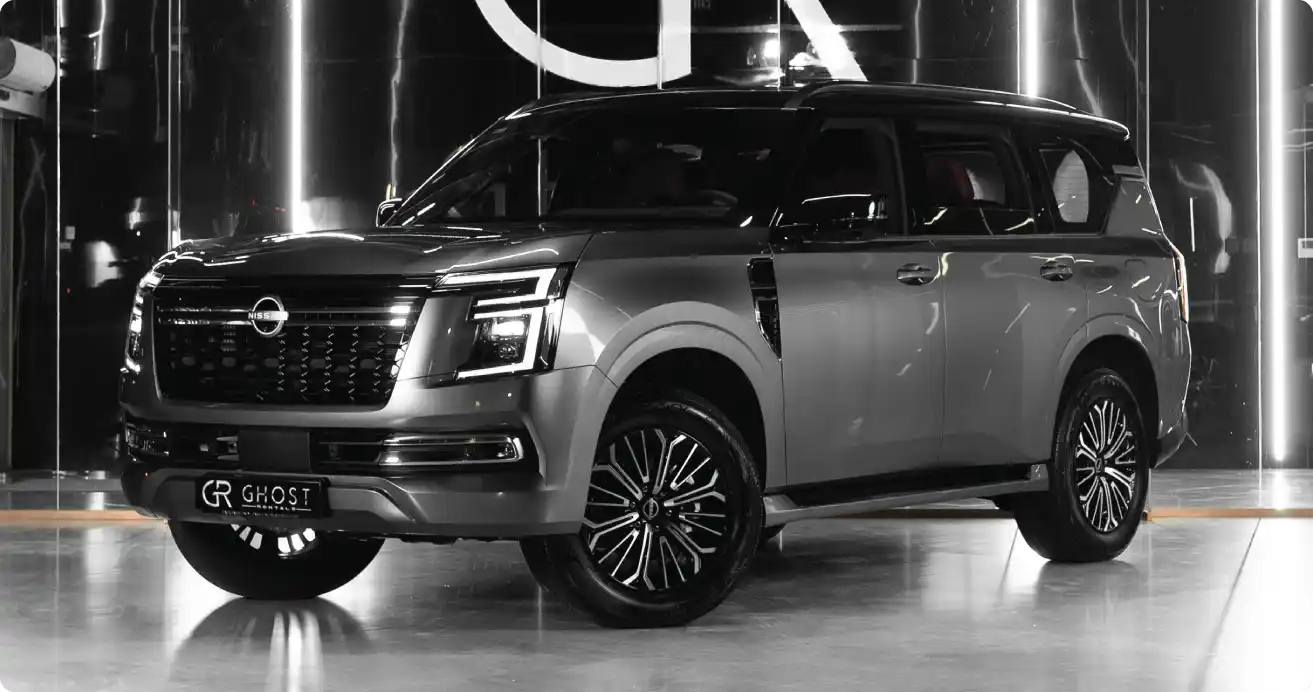 Dubai Nissan Patrol luxury car rental Nissan Patrol ready for rent on Dubai streets