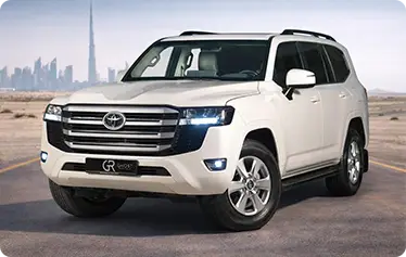 Rent Toyota Land Cruiser in Dubai - Premium 4x4 SUV rental for desert adventures and city drives